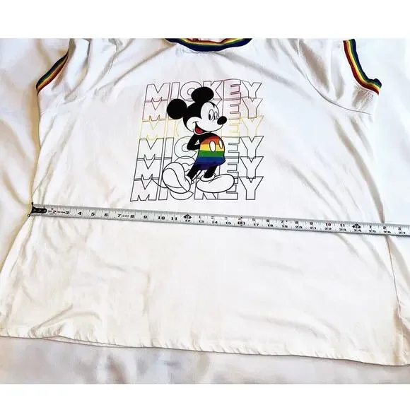 Disney Women's White Mickey Mouse Graphic Blouse - Picture 9 of 11